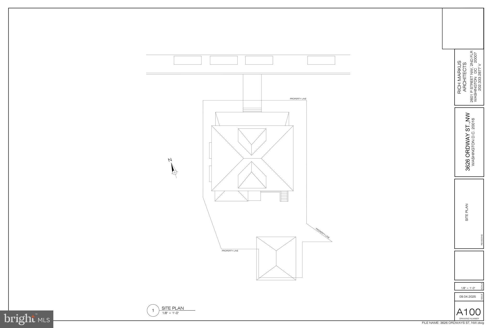 3626 Ordway Street Northwest Washington, DC 20016 - Photo 12 of 17 Site Plan