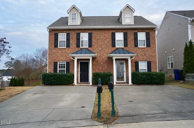 a front view of a house