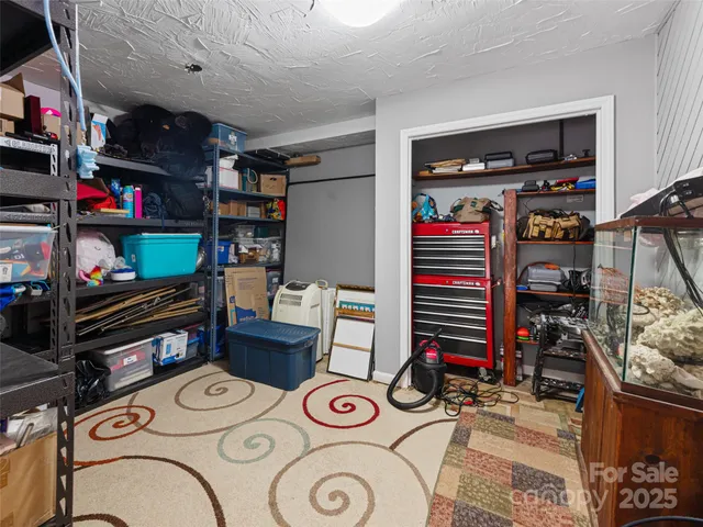 a view of storage and utility room