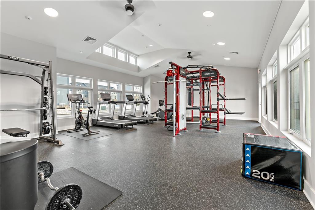 5103 Spruce Road Gibsonia, PA 15044 - Photo 46 of 50 a view of a room with gym equipment