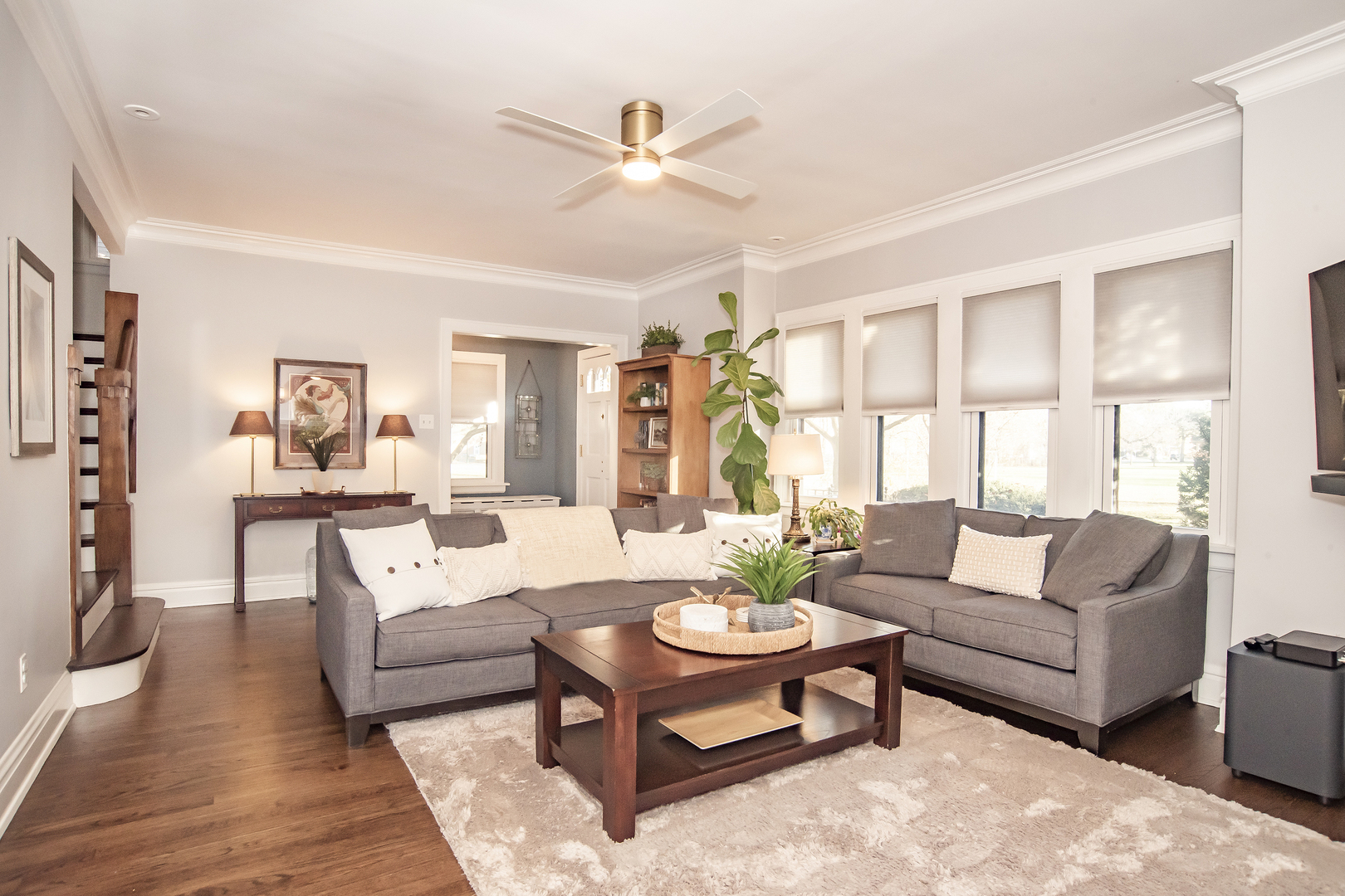 354 Robinson Court Riverside, IL 60546 - Photo 5 of 36 a living room with furniture and a large window
