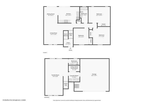 $368,900 | 316 Bedford Road, Bolingbrook, IL 60440