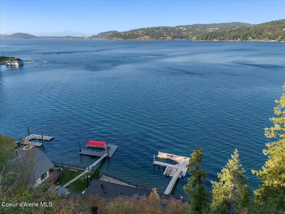3607 South Eddyville Road Harrison, ID 83833 - Photo 3 of 42 03-Aerial front of home and lake