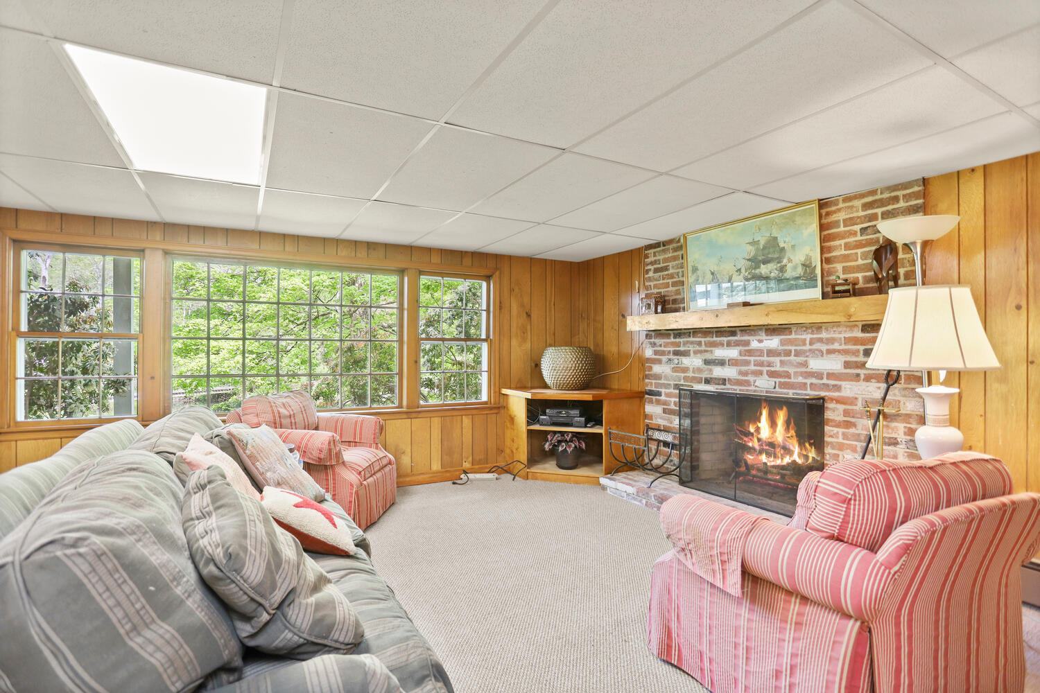 781 Valley Road New Canaan, CT 06840 - Photo 18 of 29 a bed room with a bed and a fireplace