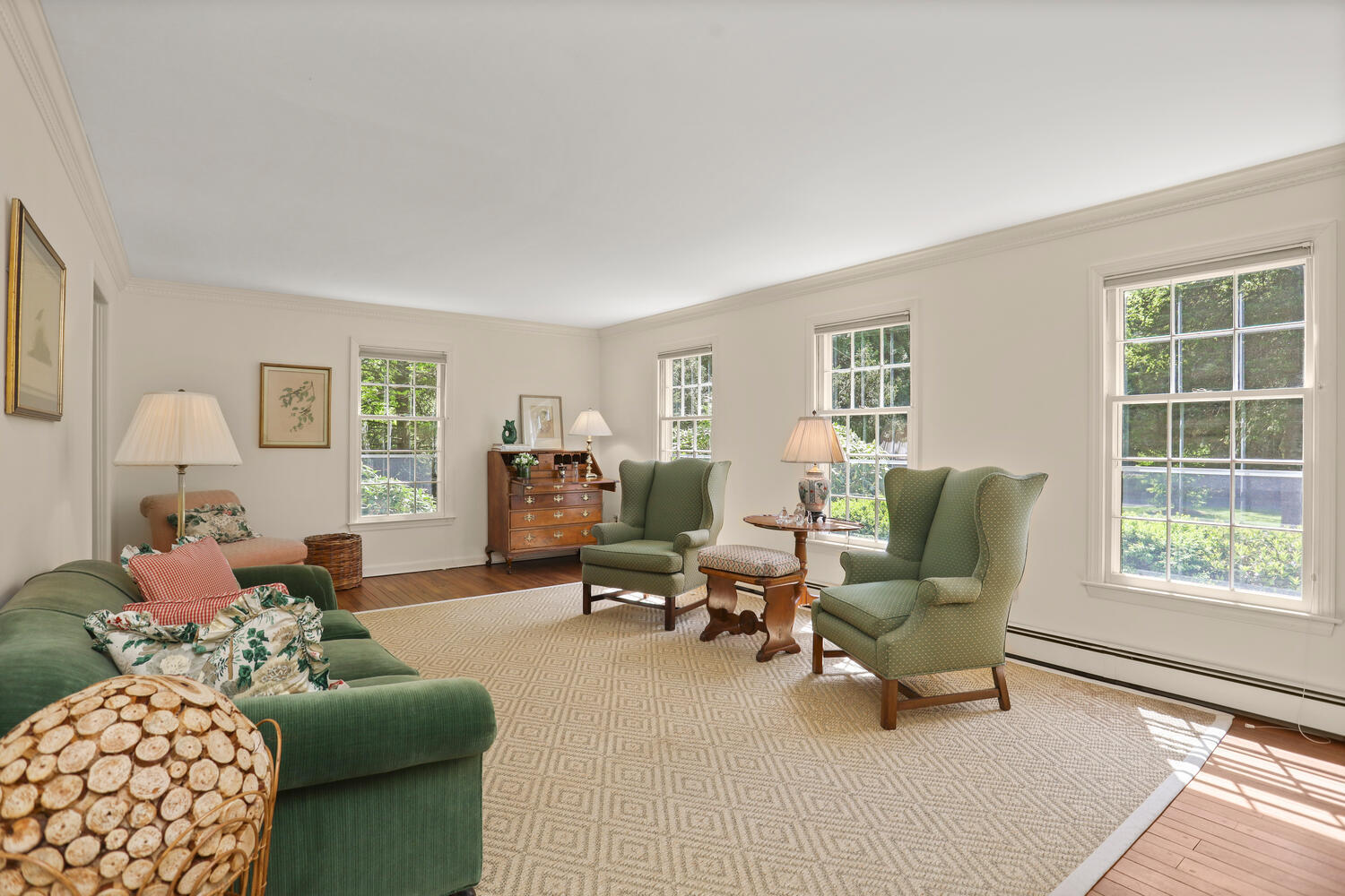 781 Valley Road New Canaan, CT 06840 - Photo 4 of 29 a living room with furniture and a large window