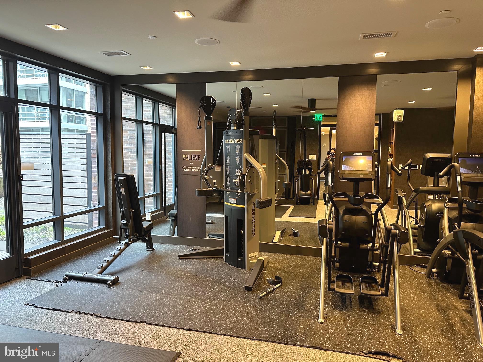 70 N Street Southeast, Unit N215 Washington, DC 20003 - Photo 10 of 16 a view of a room with gym equipment