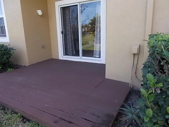 an outdoor space with porch