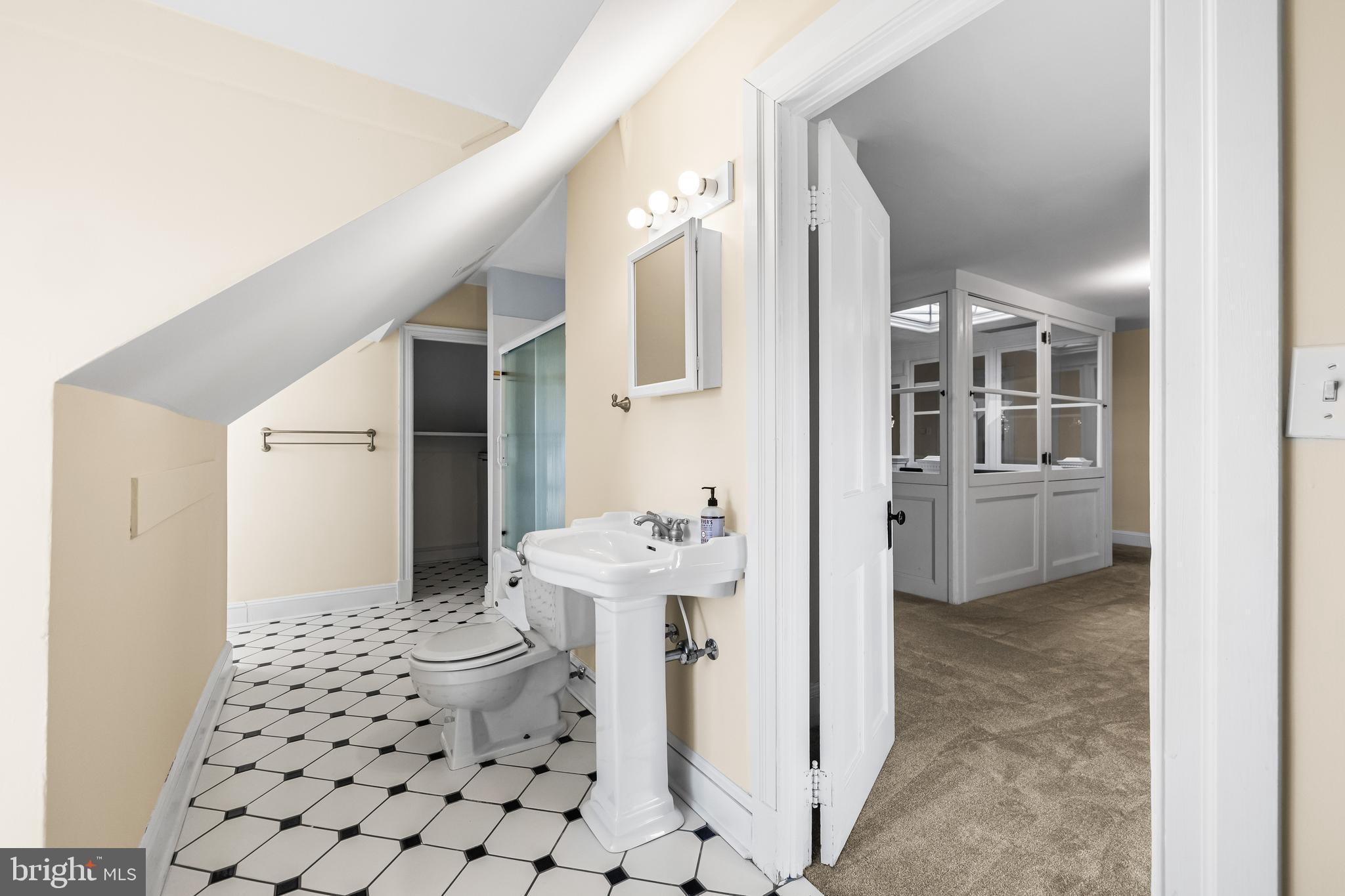 13128 Long Green Pike Baldwin, MD 21013 - Photo 84 of 124 a bathroom with a sink a toilet and shower