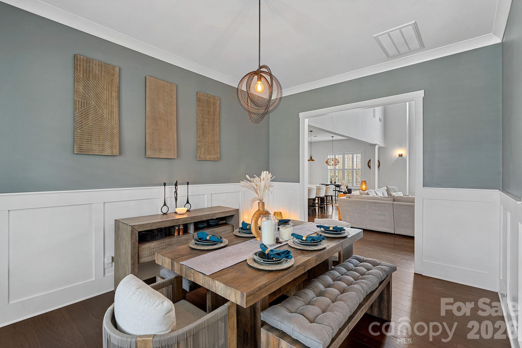 18401 Doves Crest Road Cornelius, NC 28031 - Photo 20 of 39 a view of a dining room with furniture