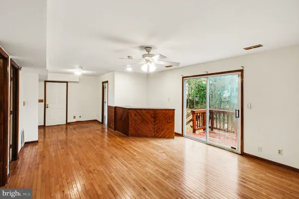 a view of an empty room