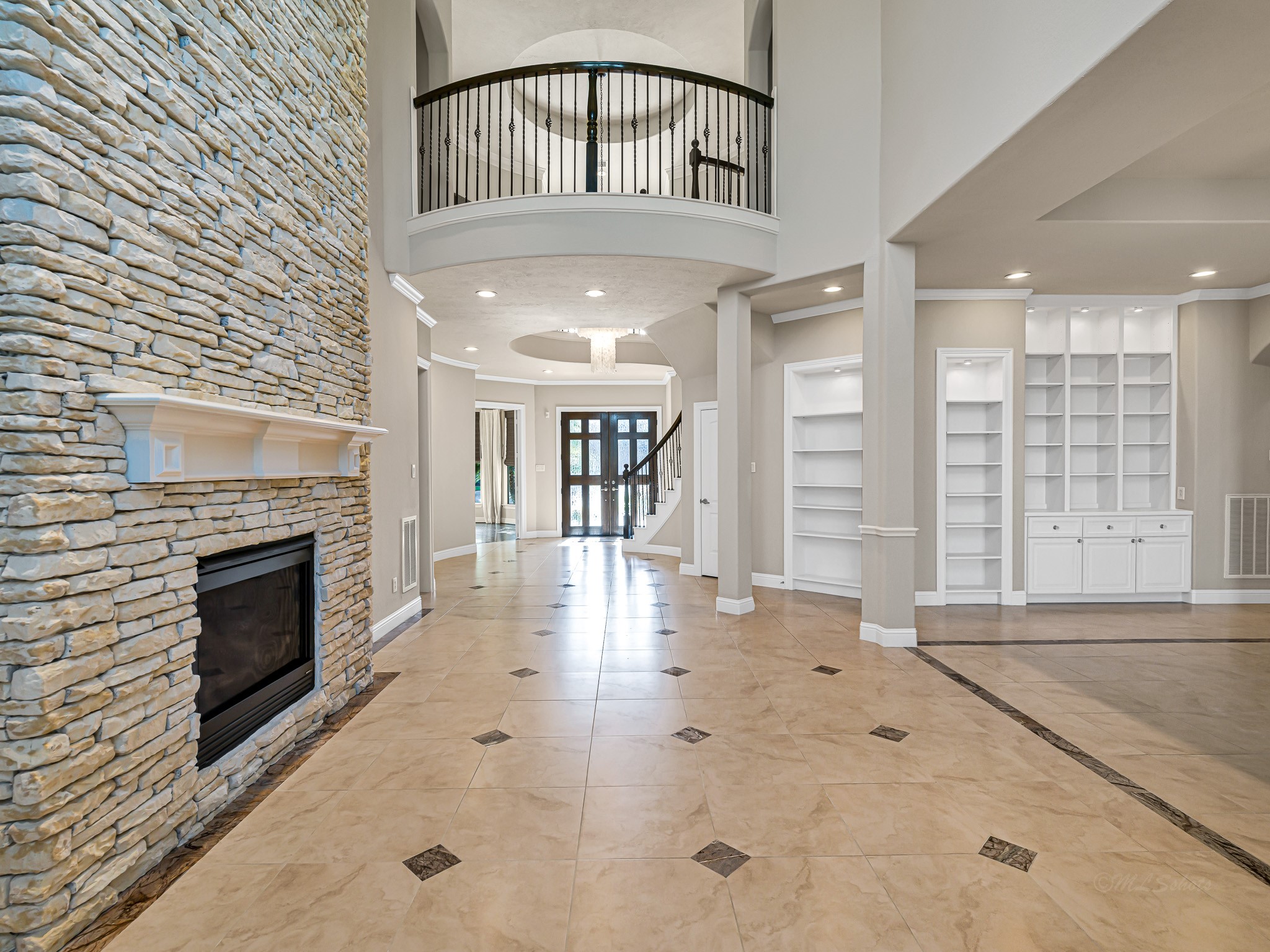 1802 Sparrows Ridge Katy, TX 77450 - Photo 11 of 50 a view of livingroom with fireplace