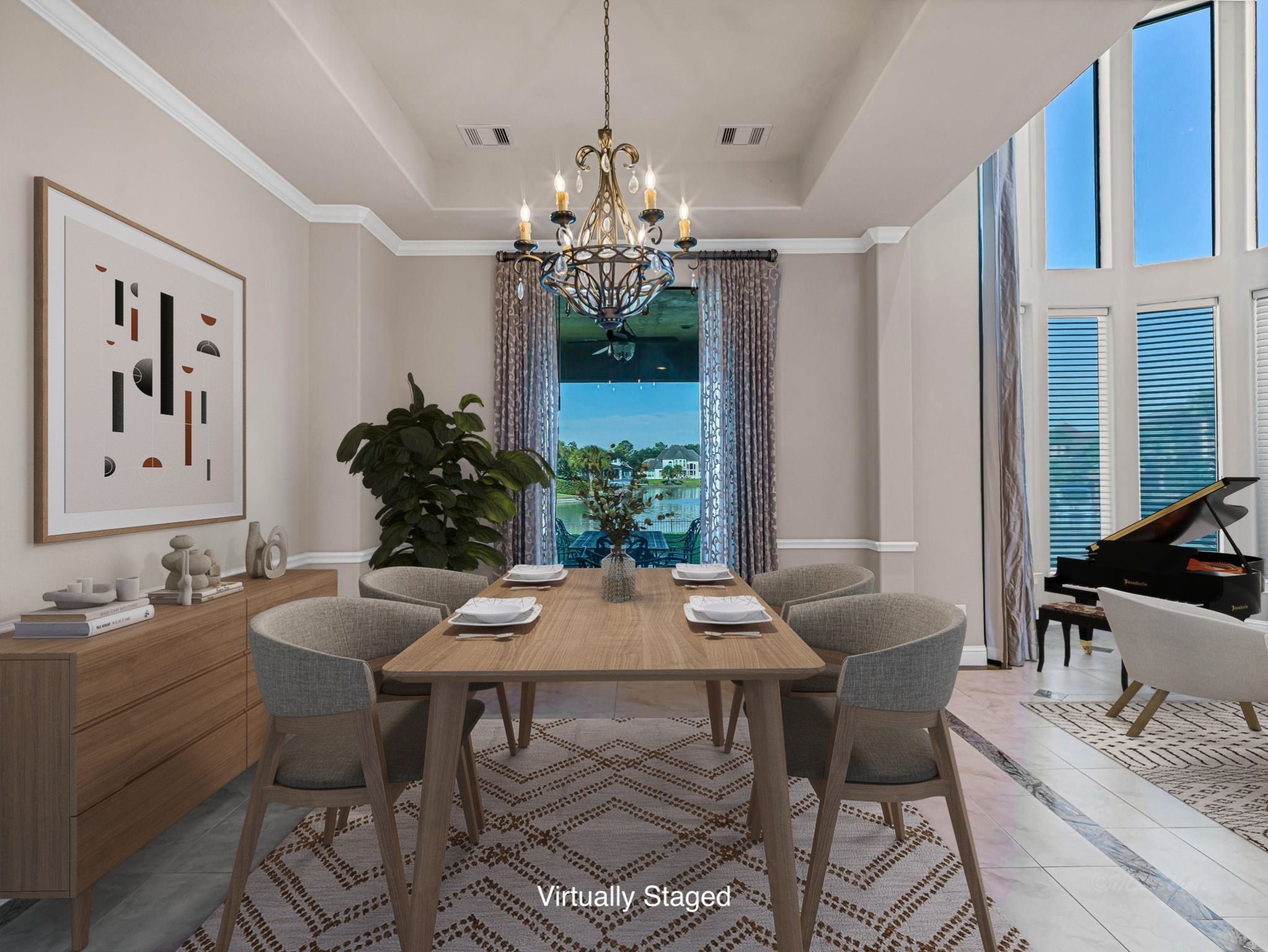 1802 Sparrows Ridge Katy, TX 77450 - Photo 12 of 50 a view of a dining room with furniture window and outside view