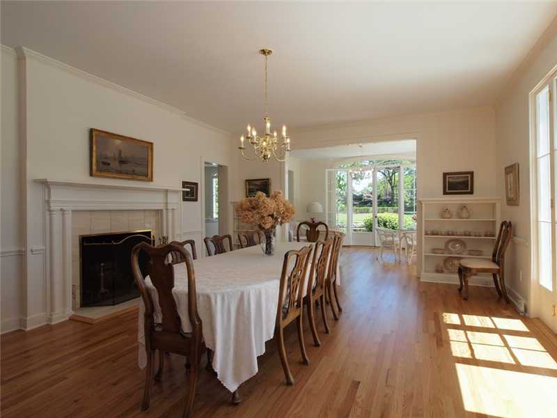 3 Coves End Road Darien, CT 06820 - Photo 9 of 22 a view of a a dining room with furniture window and wooden floor
