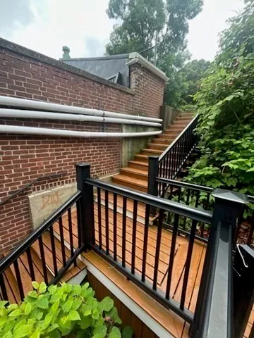 a view of a roof deck