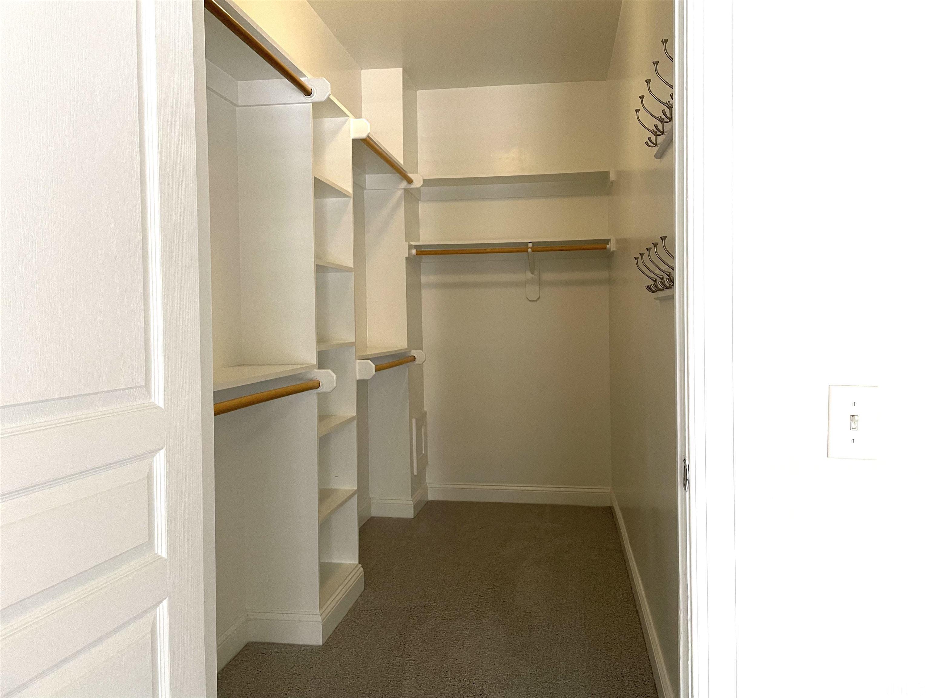 7510 Lead Mine Road, Unit 102 Raleigh, NC 27615 - Photo 17 of 25 a view of walk in closet with empty racks