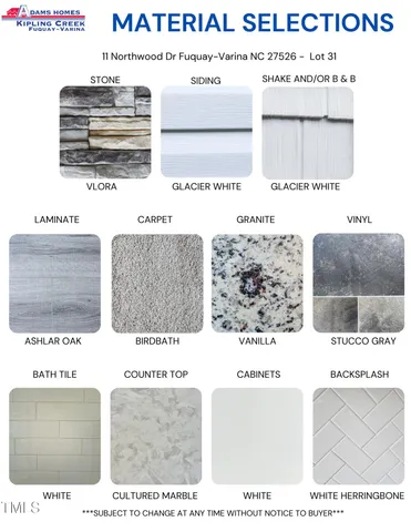 $344,400 | 11 Northwood Drive, Fuquay-Varina, NC 27526