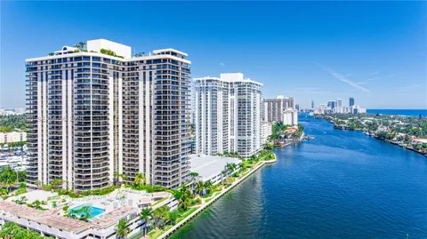 a view of a city with tall buildings