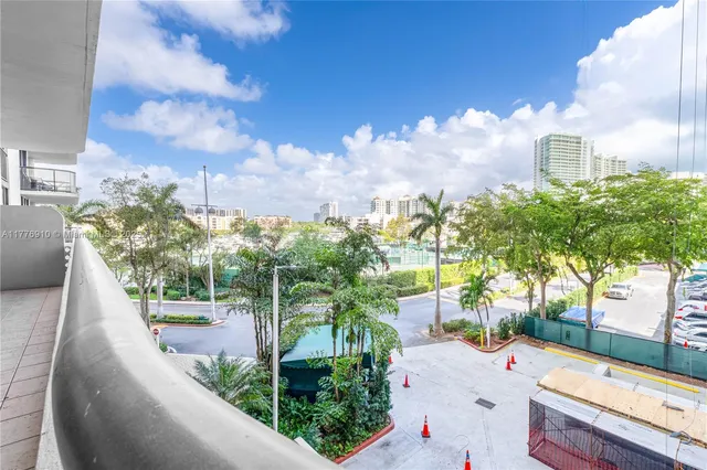 a view of a city from a terrace