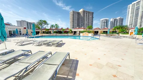 a view of a city with tall buildings