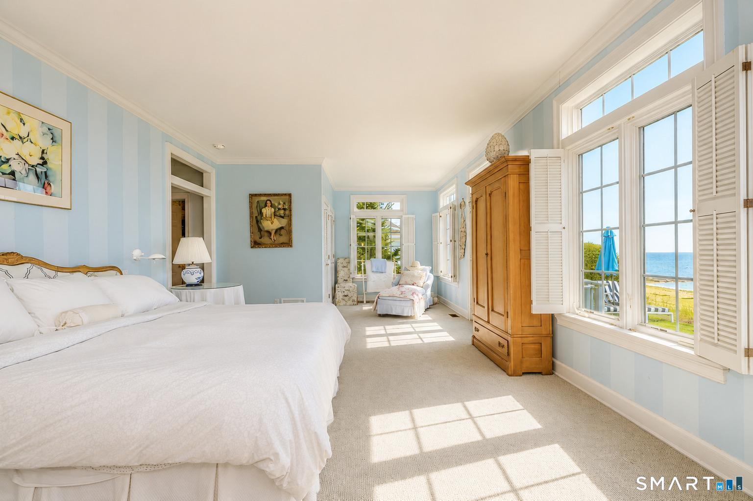 1681 Fairfield Beach Road Fairfield, CT 06824 - Photo 22 of 36 In the warmer months, step from the primary suite to the spa and begin the day surrounded by sea air, sunshine, and the peaceful rhythm of the coast.