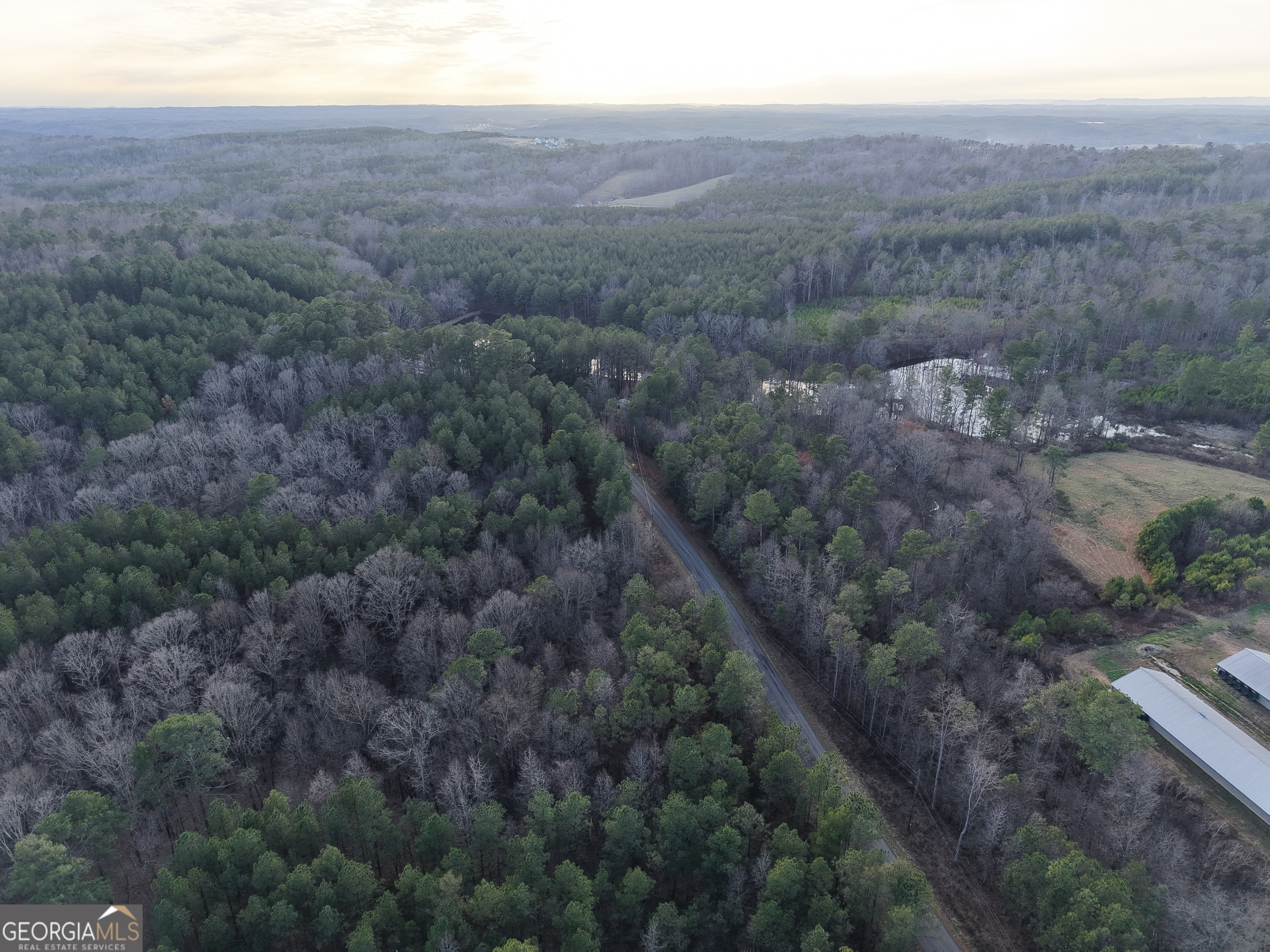 0 Ryo Mountain Road, Unit 9609 Fairmount, GA 30139 - Photo 22 of 33 a view of a dry yard with green space and fog