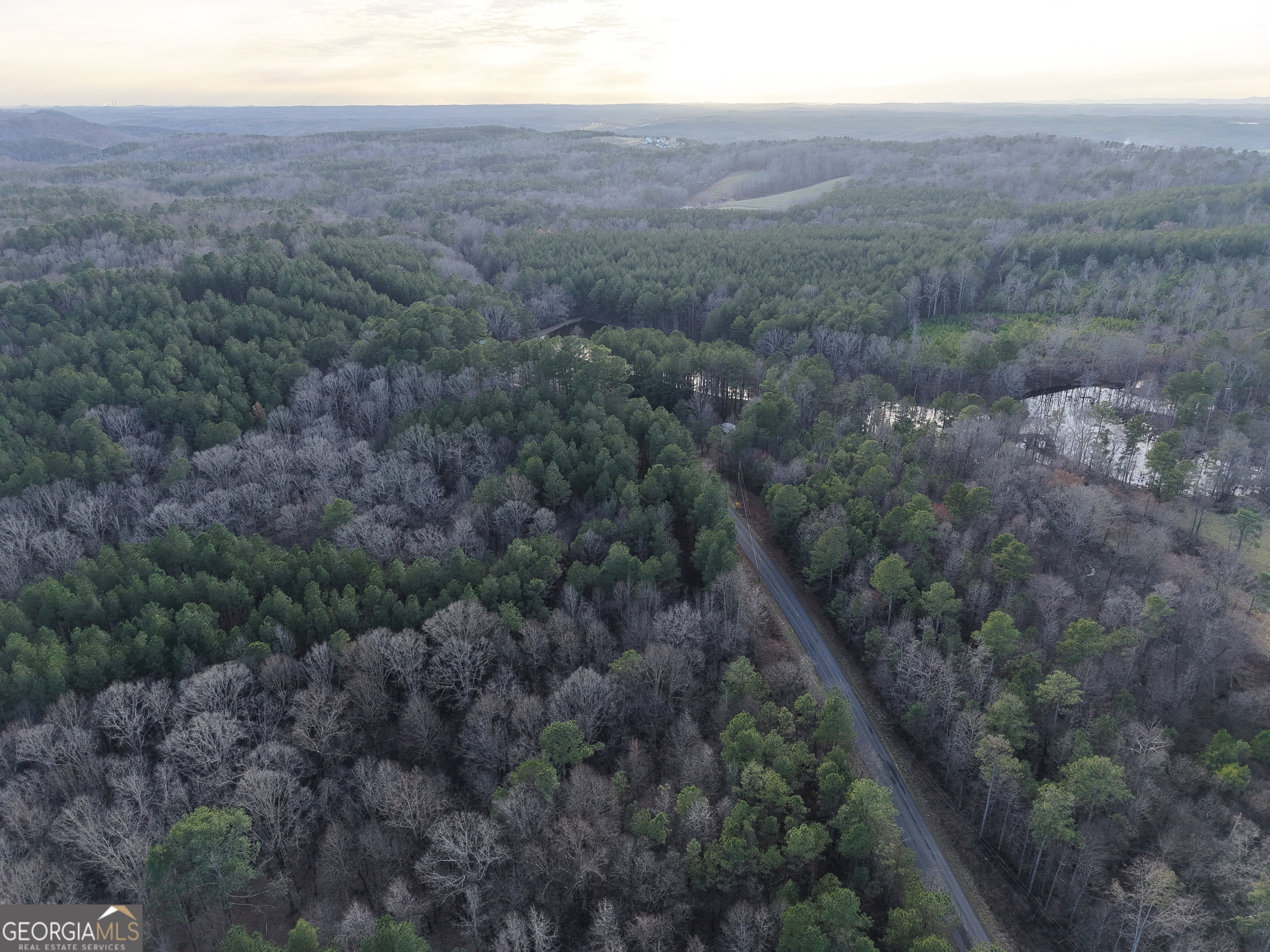 0 Ryo Mountain Road, Unit 9609 Fairmount, GA 30139 - Photo 6 of 33 a view of a dry yard with green space and fog