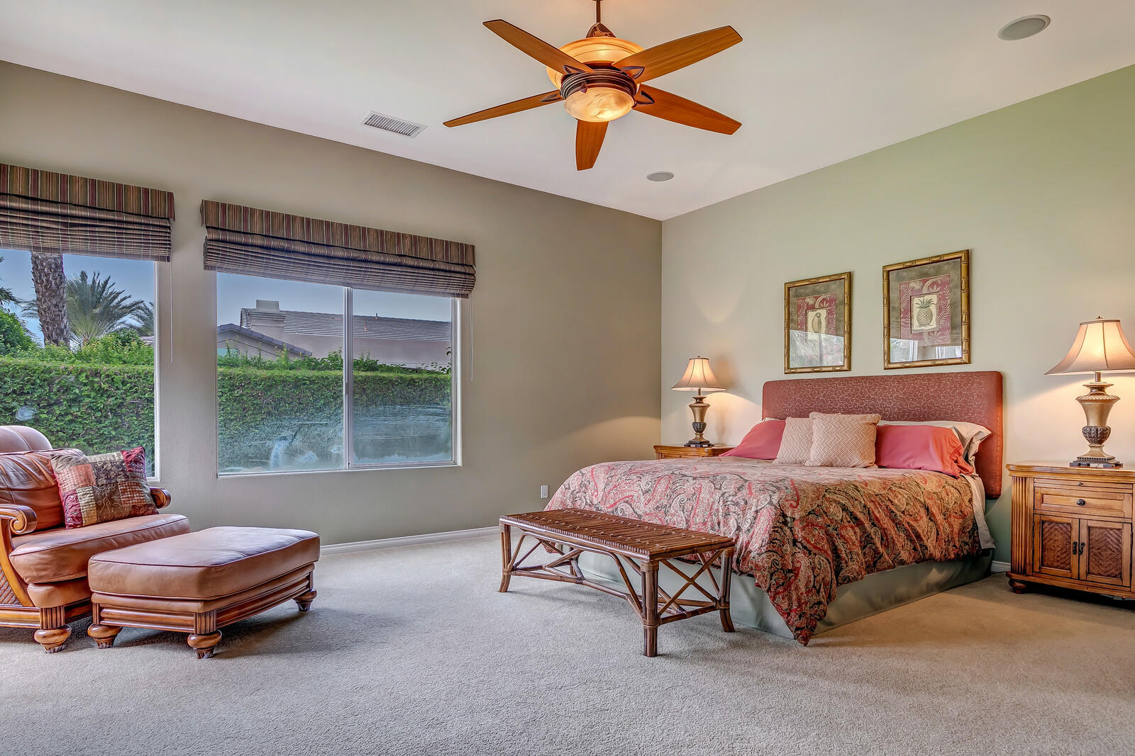 3 Lyon Road Rancho Mirage, CA 92270 - Photo 13 of 38 a bedroom with a bed and a window