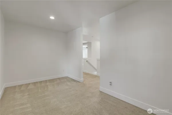 a view of an empty room