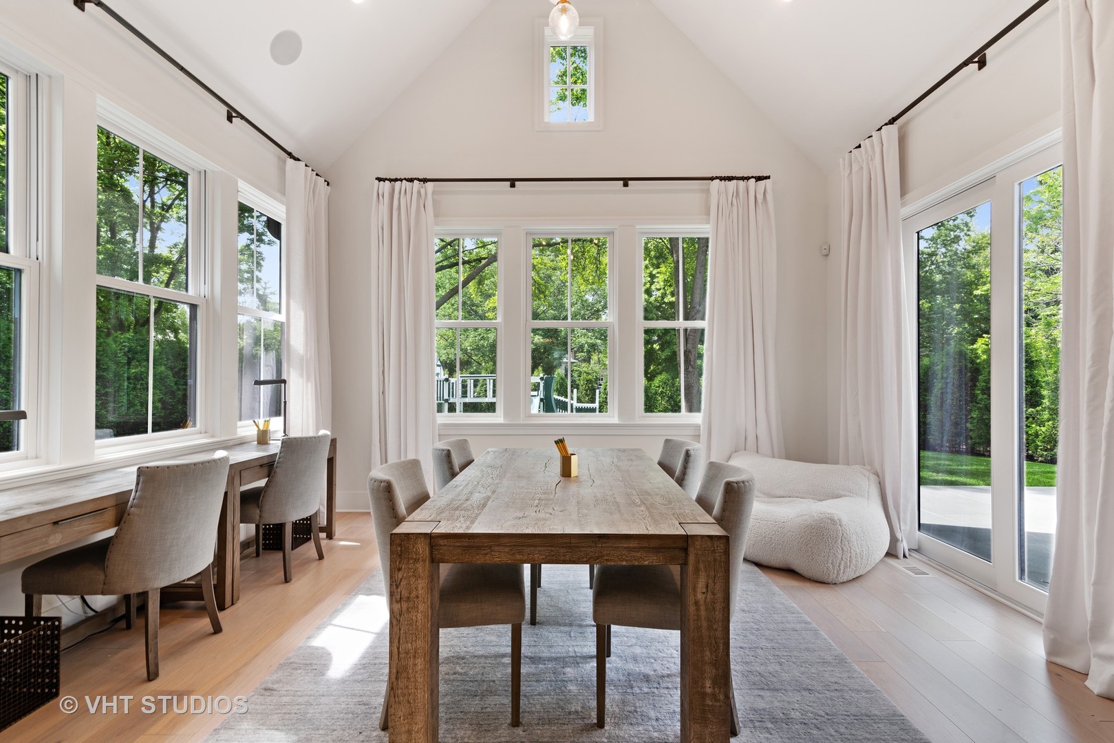 300 Greenleaf Avenue Wilmette, IL 60091 - Photo 12 of 43 a view of a dining room with furniture window and outside view