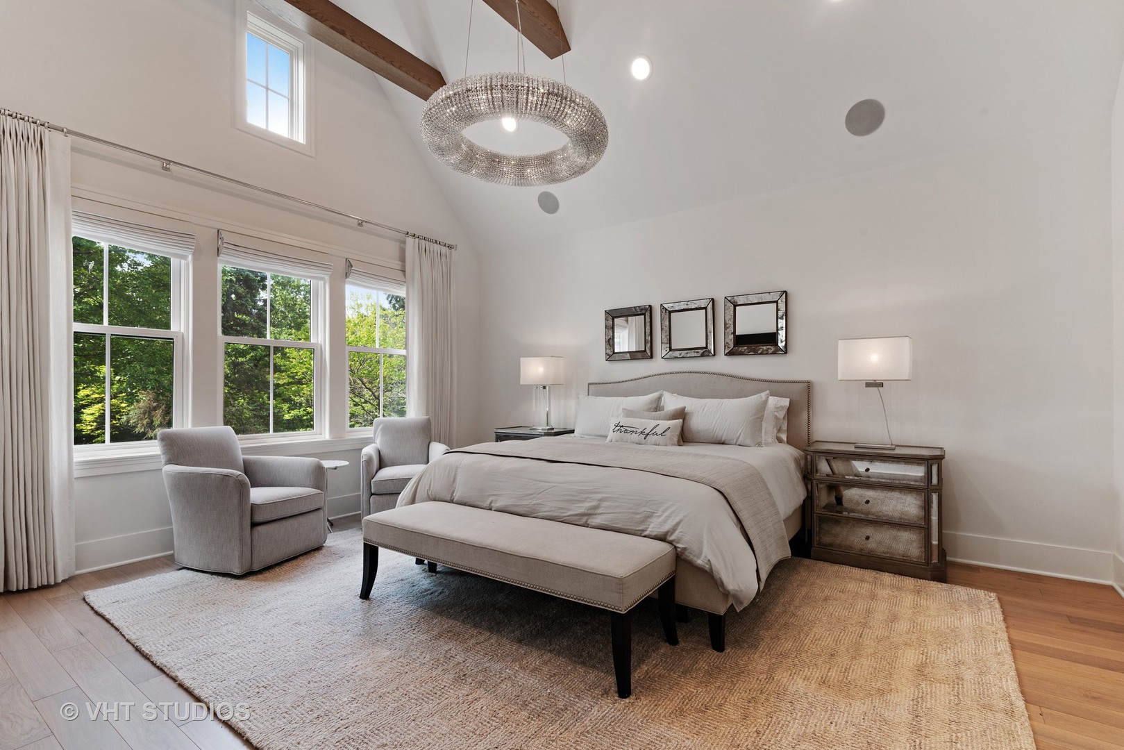 300 Greenleaf Avenue Wilmette, IL 60091 - Photo 14 of 43 a spacious bedroom with a bed and a large window