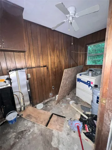 a room with storage and utility