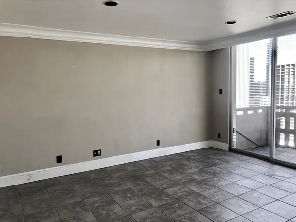a view of an empty room