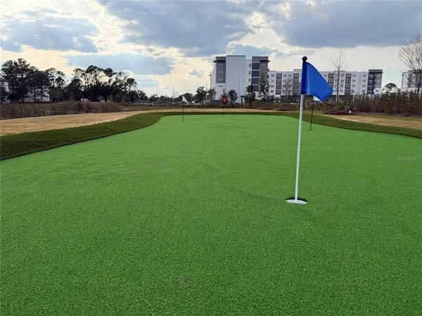 a view of a green field