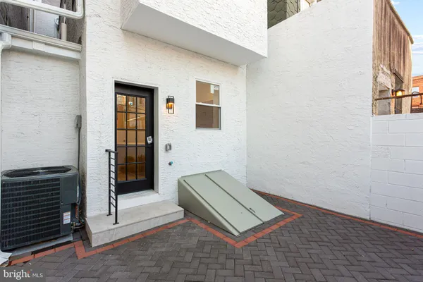 a view of an entryway with stairs