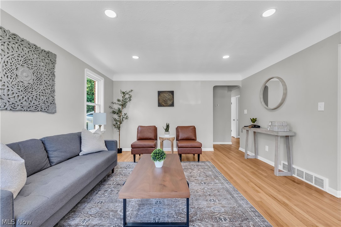 4322 Roadoan Road Brooklyn, OH 44144 - Photo 6 of 27 Living room with hardwood / wood-style floors