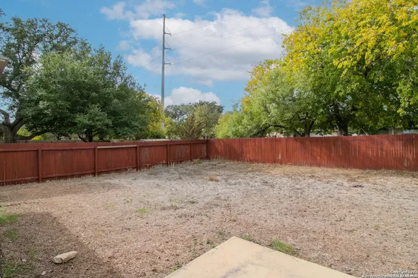 a backyard of a house