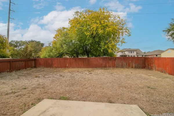 a backyard of a house