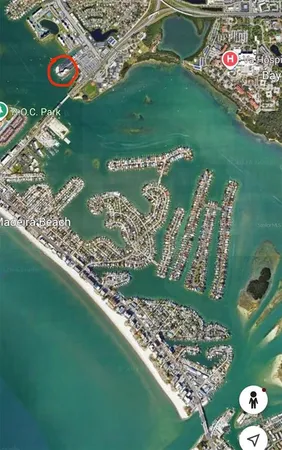 a view of a golf course with a street