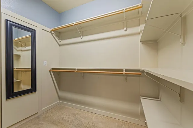 a view of a walk in closet