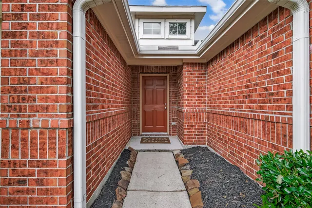 a view of a pathway both side of building