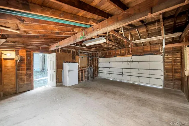 a view of a room with storage