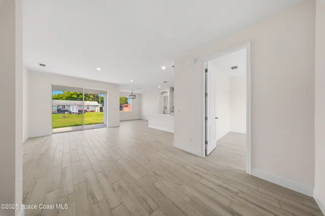 a view of an empty room