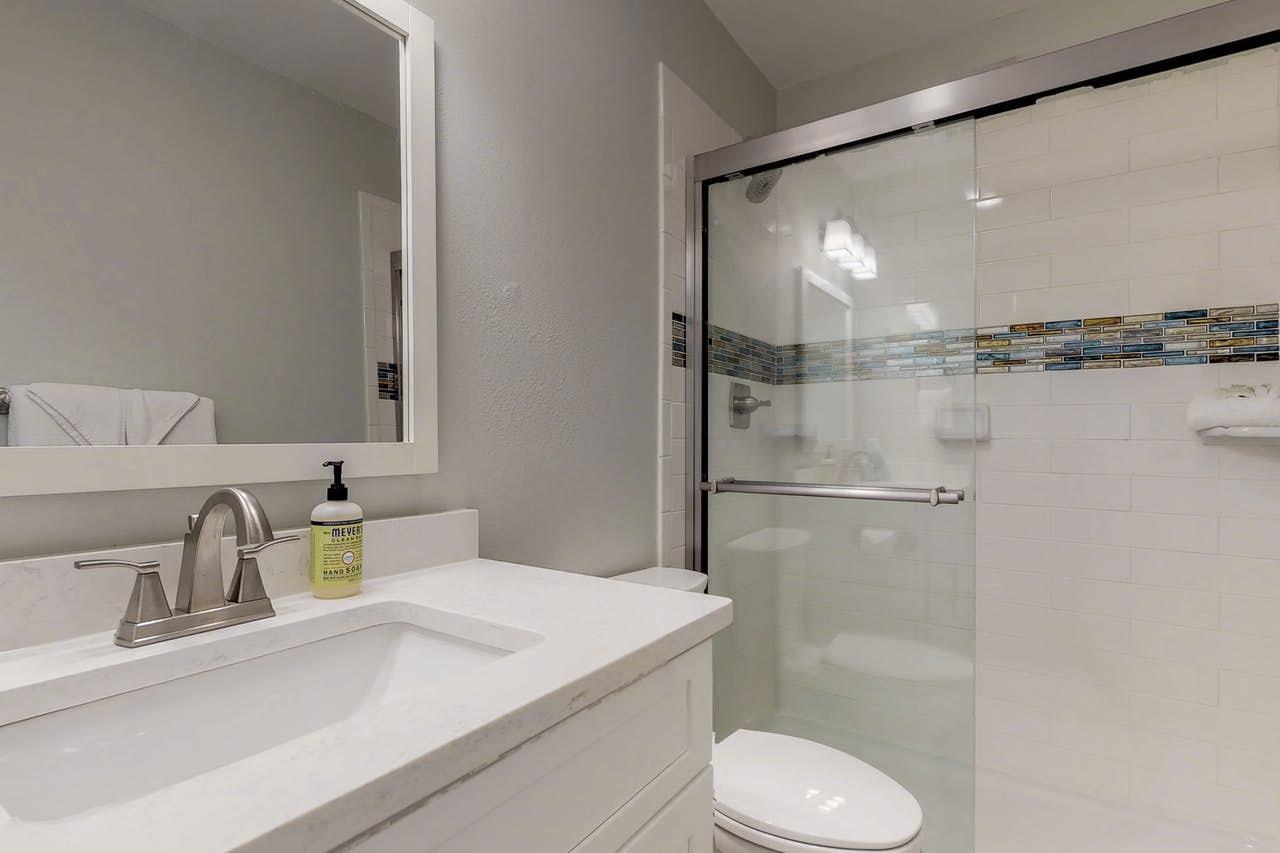 3799 East County Highway 30A, Unit F13 Santa Rosa Beach, FL 32459 - Photo 14 of 30 a bathroom with a sink toilet and shower