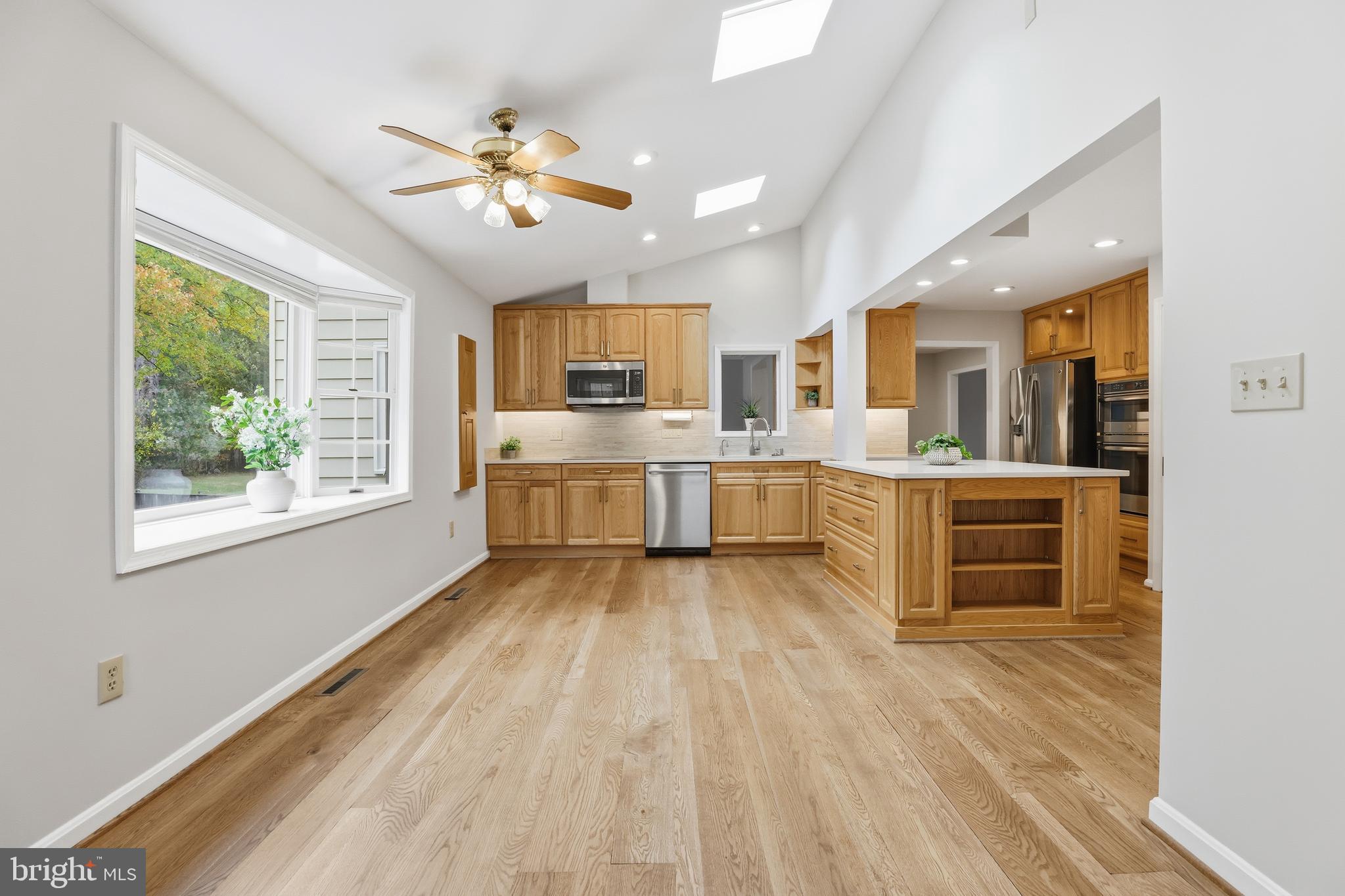 16504 Kipling Road Rockville, MD 20855 - Photo 14 of 43 Kitchen - Vaulted Ceilings & Bay Window