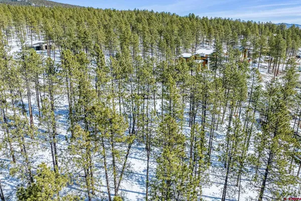 a view of a lake with mountains in the background