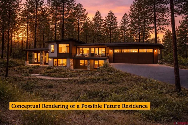 a view of a green yard with an outdoor seating