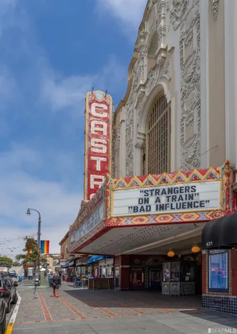 a group of people sitting in front of building