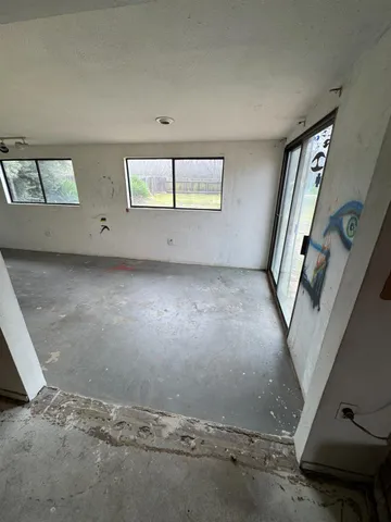 a view of an empty room