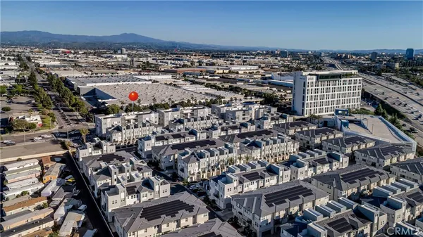 an aerial view of a balcony with city view