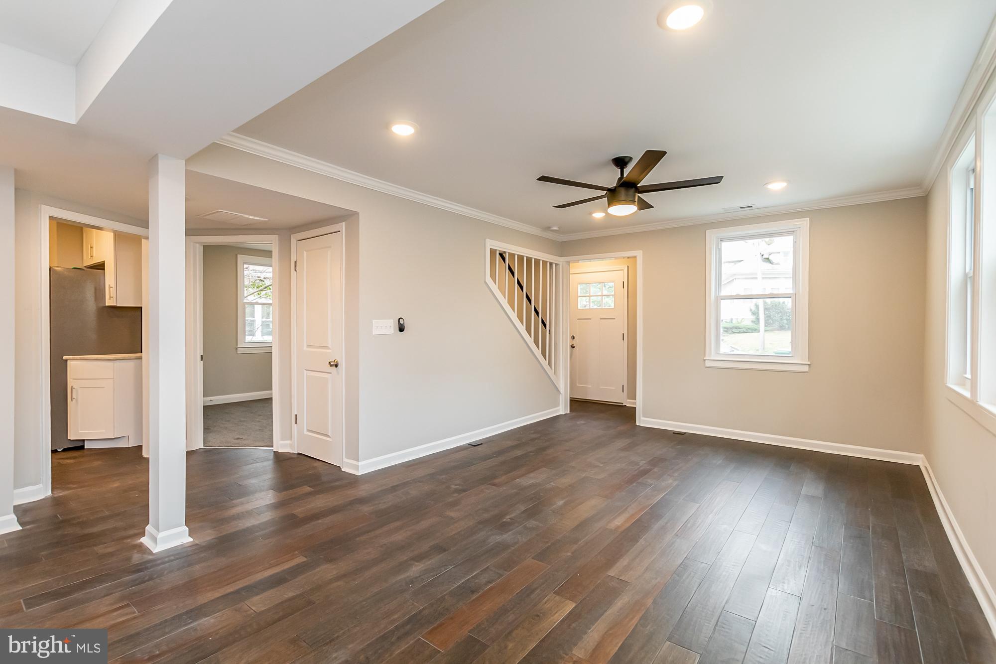 Living Room View of Entrance & Hallway